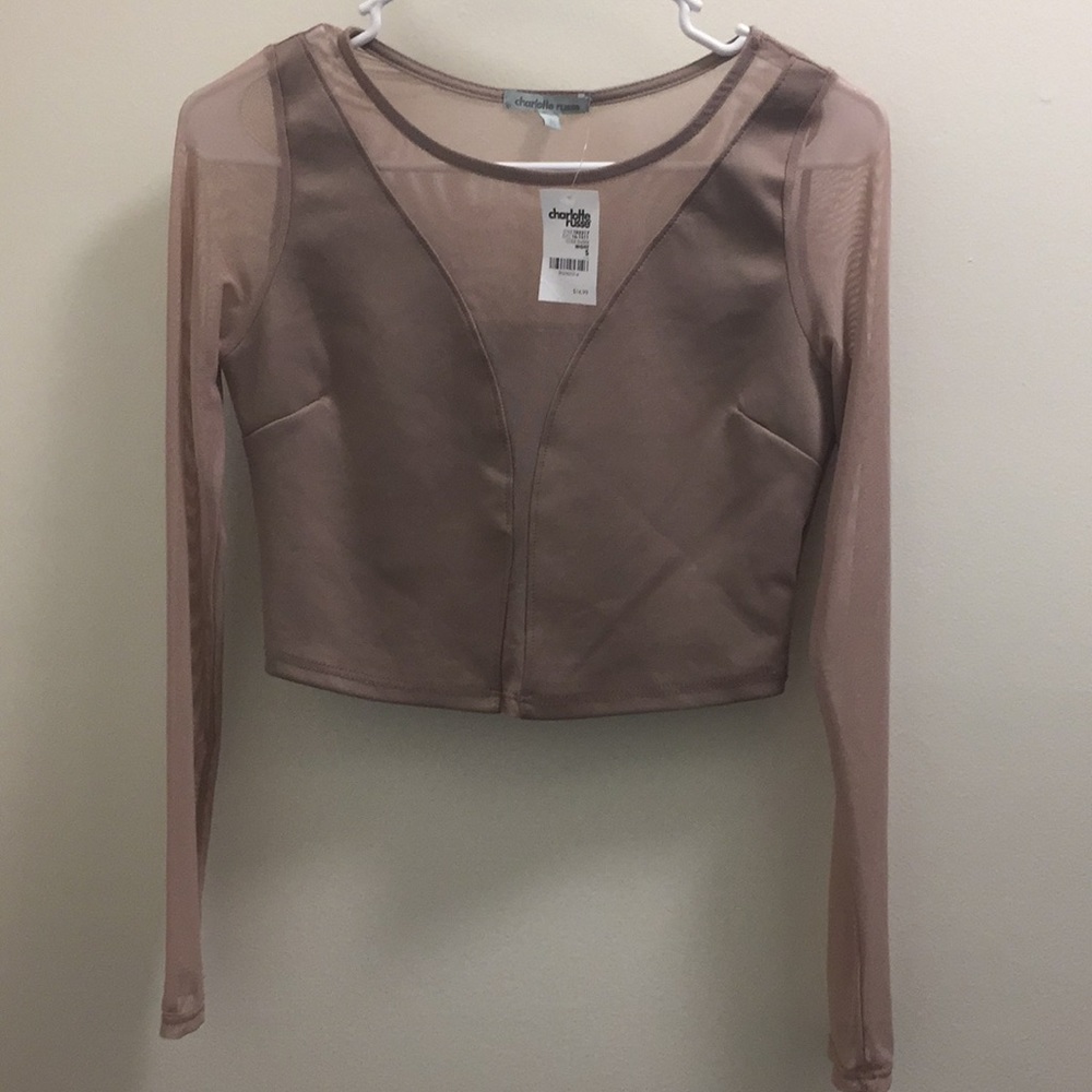 brand new mesh crop top